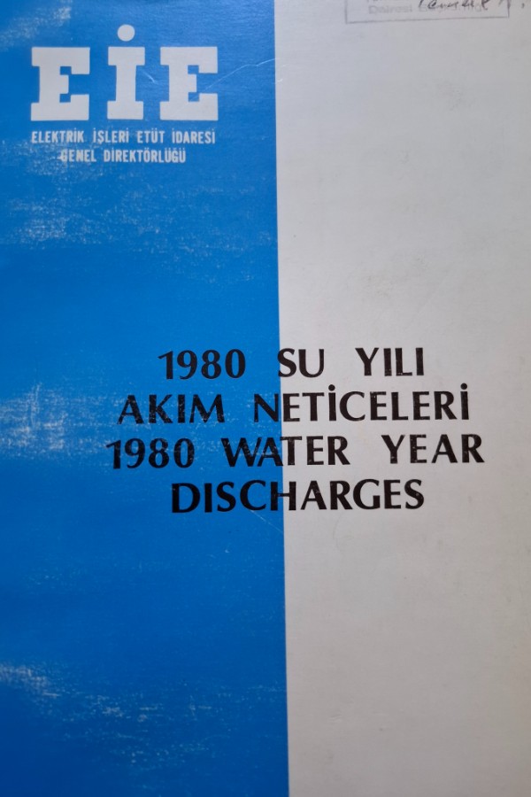 1980 su yılı akım neticeleri