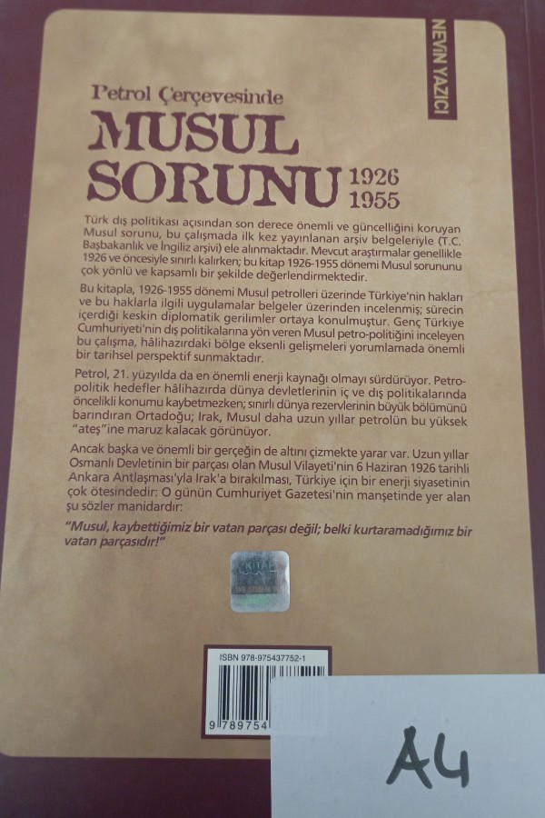 Petrol Çerçevesinde Musul Sorunu