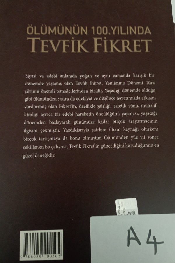 Ölümünün 100.yılında Tevfik Fikret