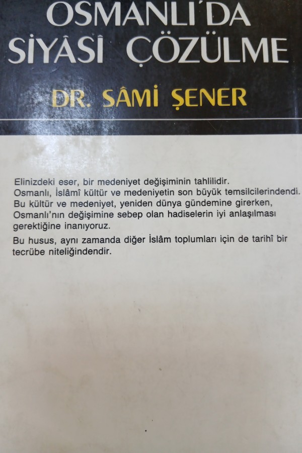 Osmanlı'da siyasi çözüümleme
