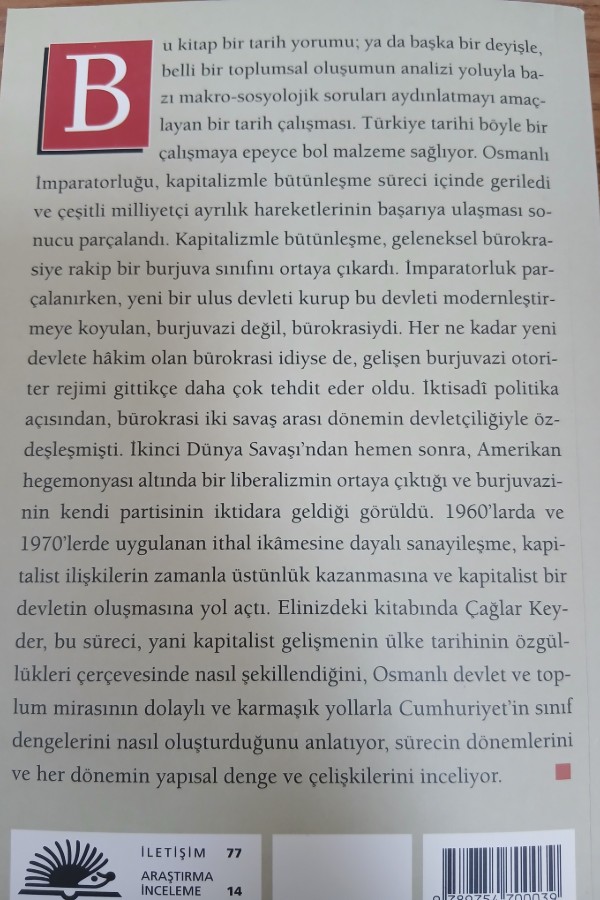 Türkiye 'de devlet ve sınıflar