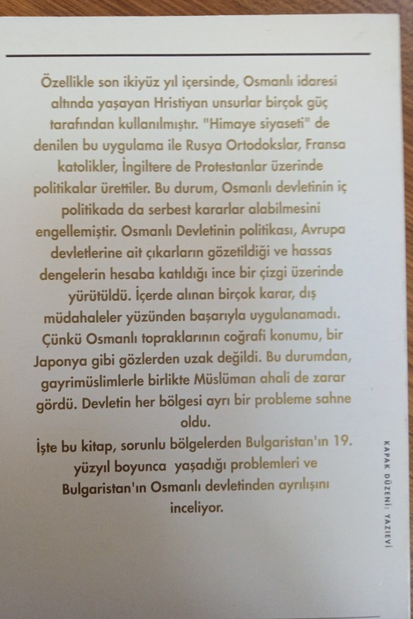 Osmanlı eyaletinden üçüncü Bulgar çarlığına