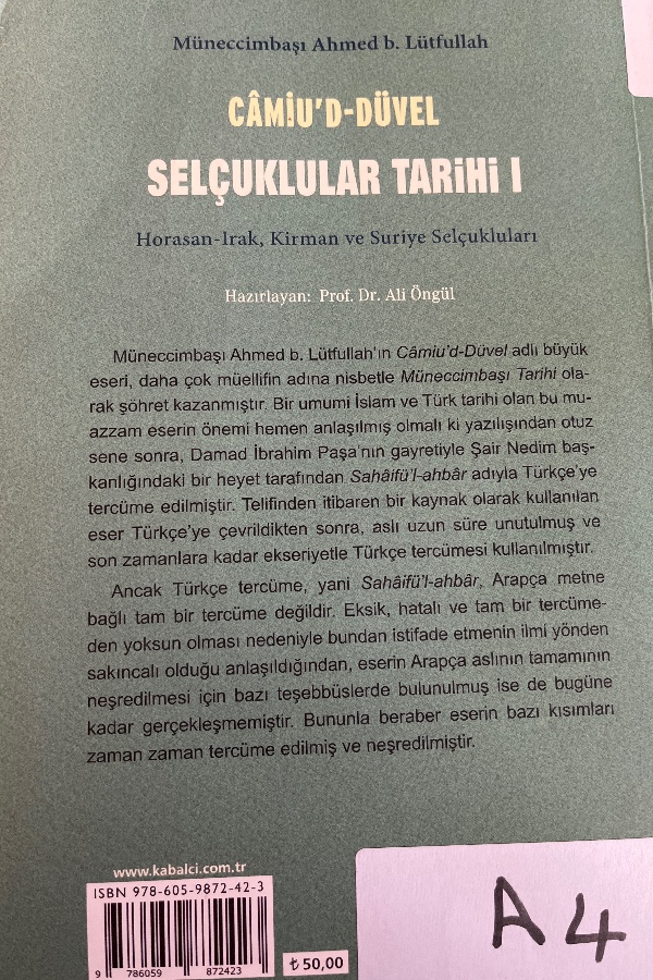 Camiu'd-düvel selçuklular tarihi 1