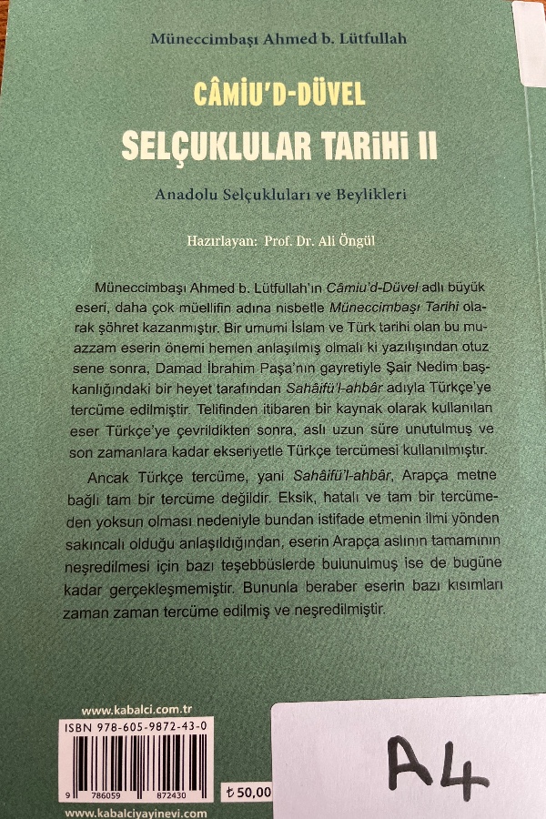Camiu'd Düvel selçuklular tarihi 2