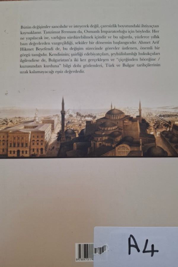 Ahmet arif hikmet beyefendi bir Tanzimat devri şeyhülislamı