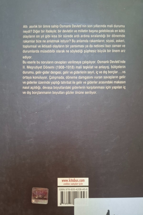 2. Meşrutiyet dönemi olmalı maliyesi