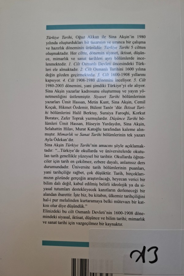 Türk tarihi 3 Osmanlı Devleti 1600-1908