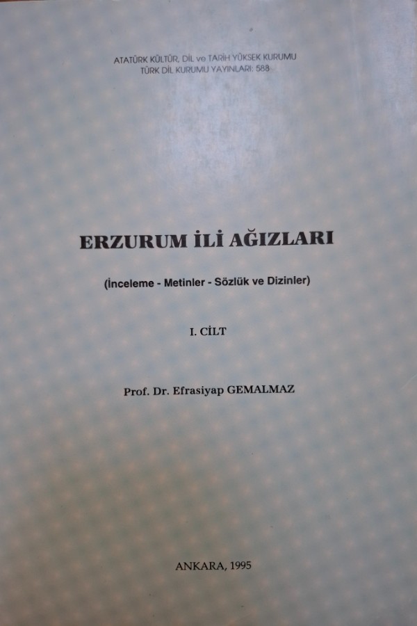 Erzurum ili ağızları 1.cilt