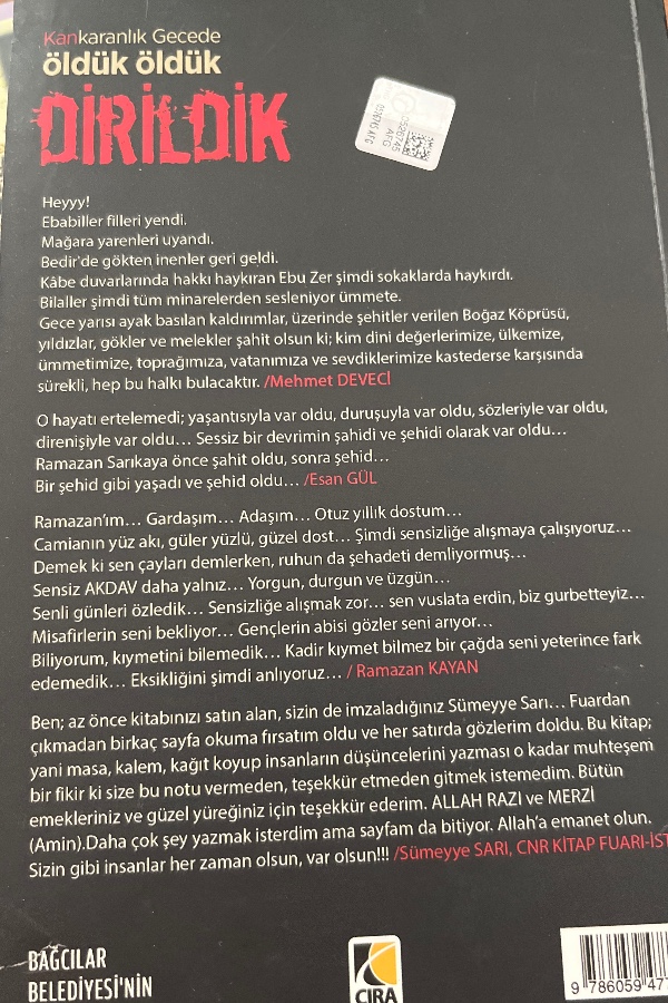 Karanlık Gecede Öldük Öldük Dirildik