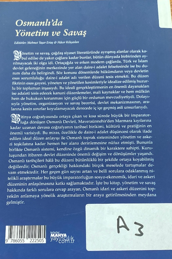 Osmanlı da yönetim ve savaş