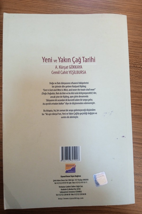 Yeni ve yakın çağ tarihi