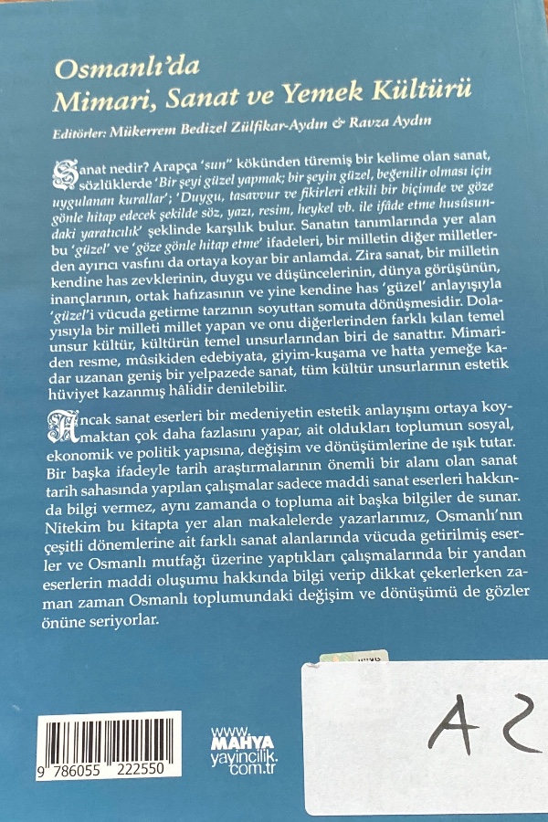 Osmanlı da mimari sanat ve yemek kültürü
