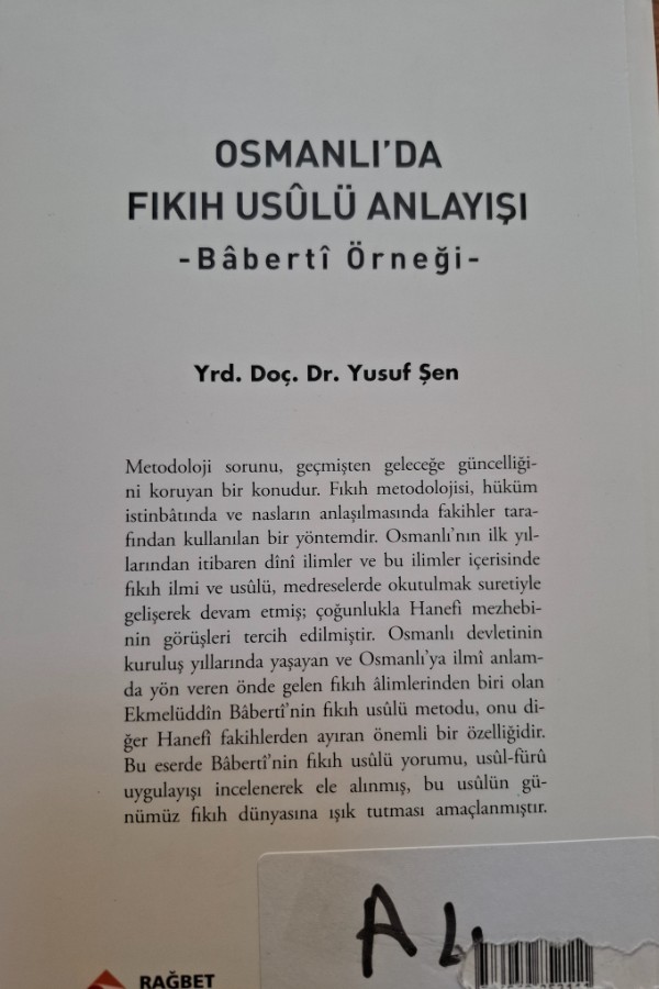Osmanlıda fıkıh usulü anlayışı