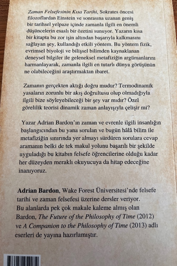 Zaman felsefesinin kısa tarihi