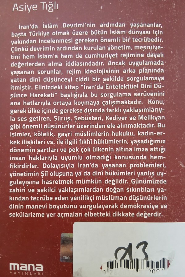 İran 'da entelektüel dini  düşünce hareketi