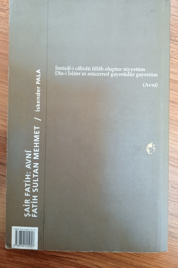 Şair fatih:avnî fatih sultan Mehmed