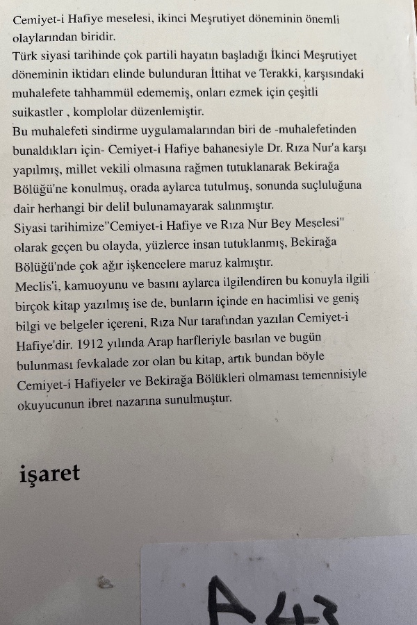 Cemiyeti hadiste hafiye gizli örgüt