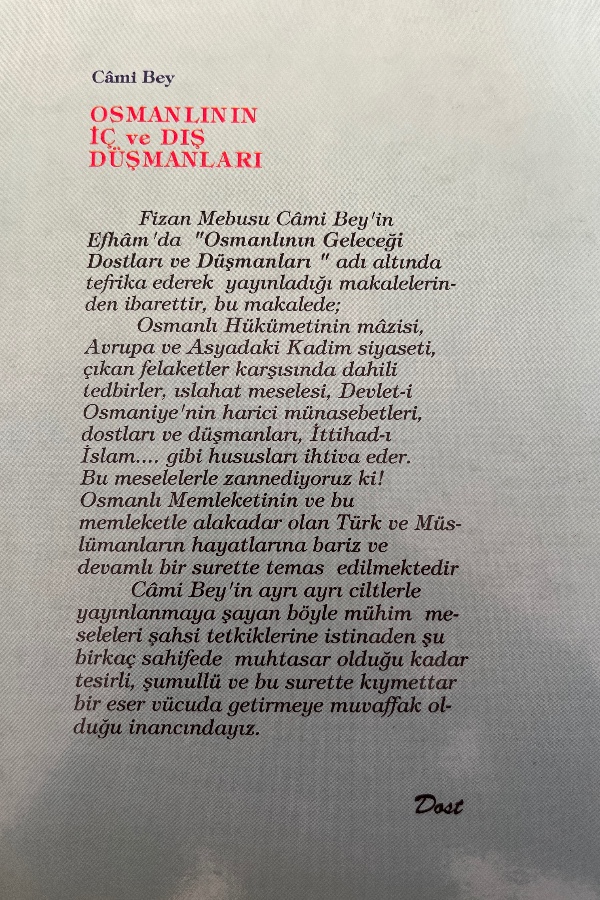 Osmanlı iç ve dış düşmanları