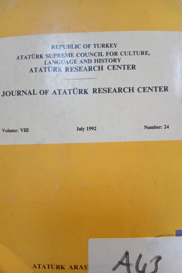 Atatürk araştırma merkezi dergisi
