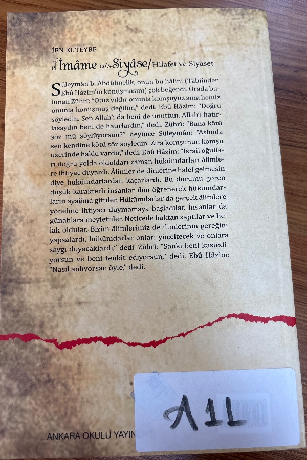 El-İmame Ve's- Siyase