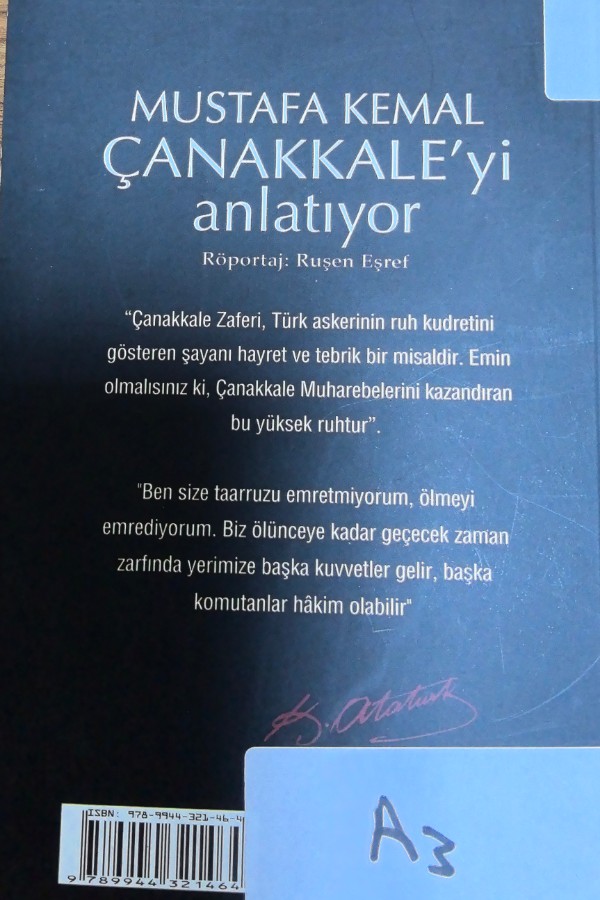 Mustafa Kemal Çanakkale'yi anlatıyor