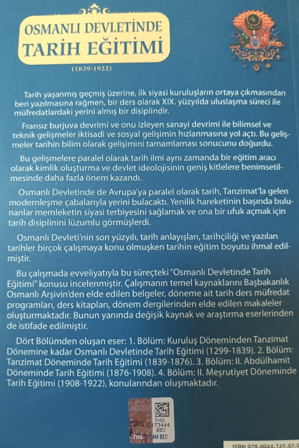Osmanlı Devletinde Tarih Eğitimi