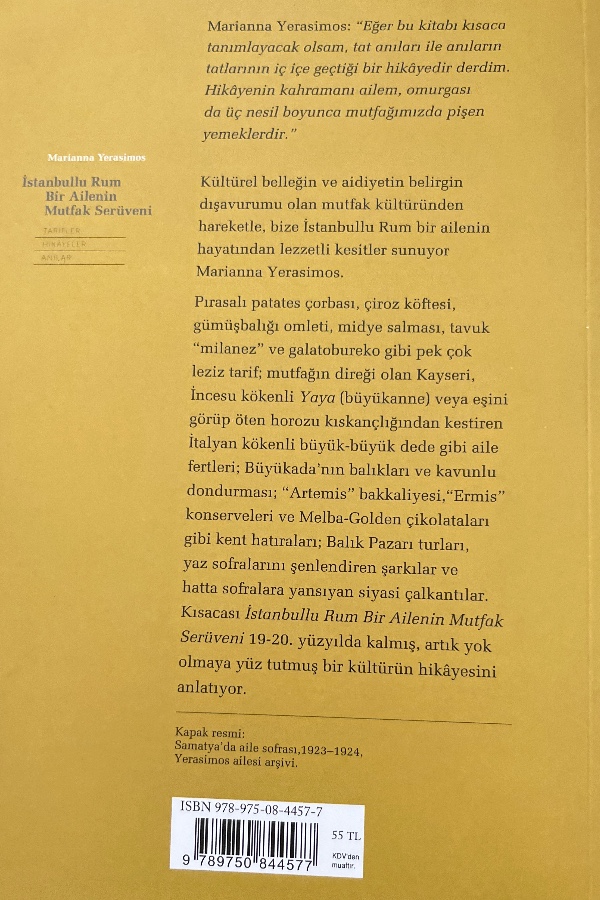 İstanbullu Rum Bir Ailenin Mutfak Serüveni