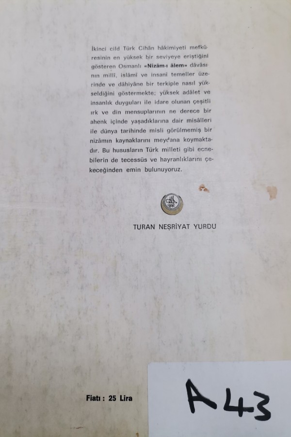 Türk tarih hakimiyeti mefkuresi tarihi