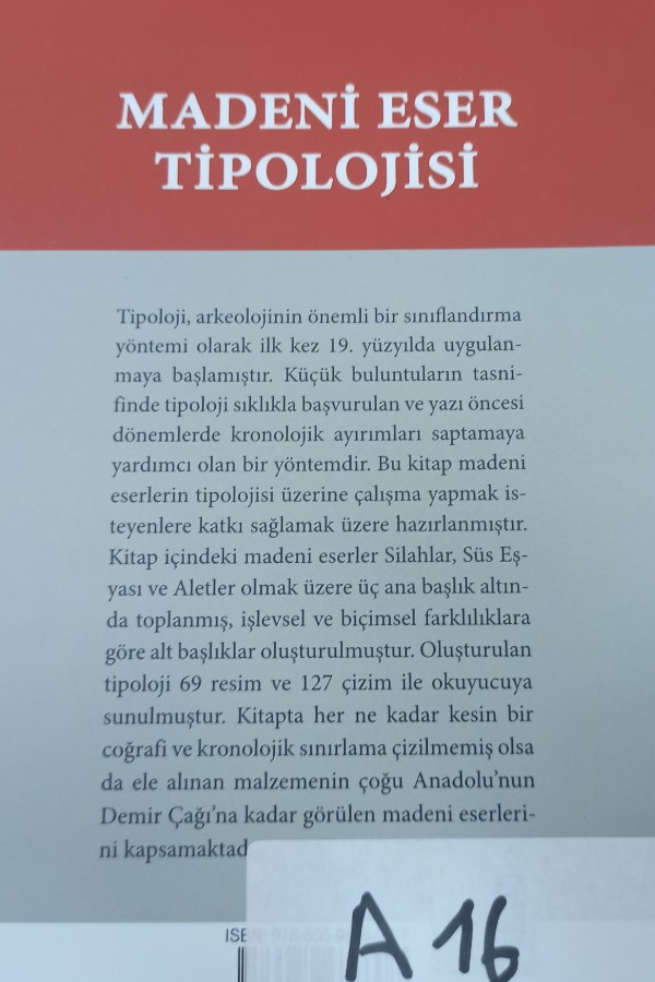 Madeni eser tipolojisi