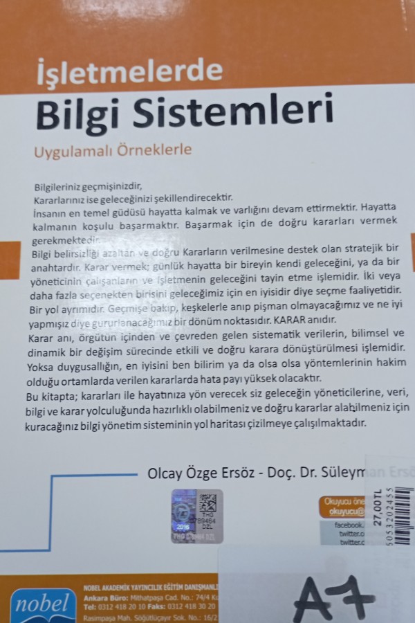 İşletmelerde Bilgi Sistemleri