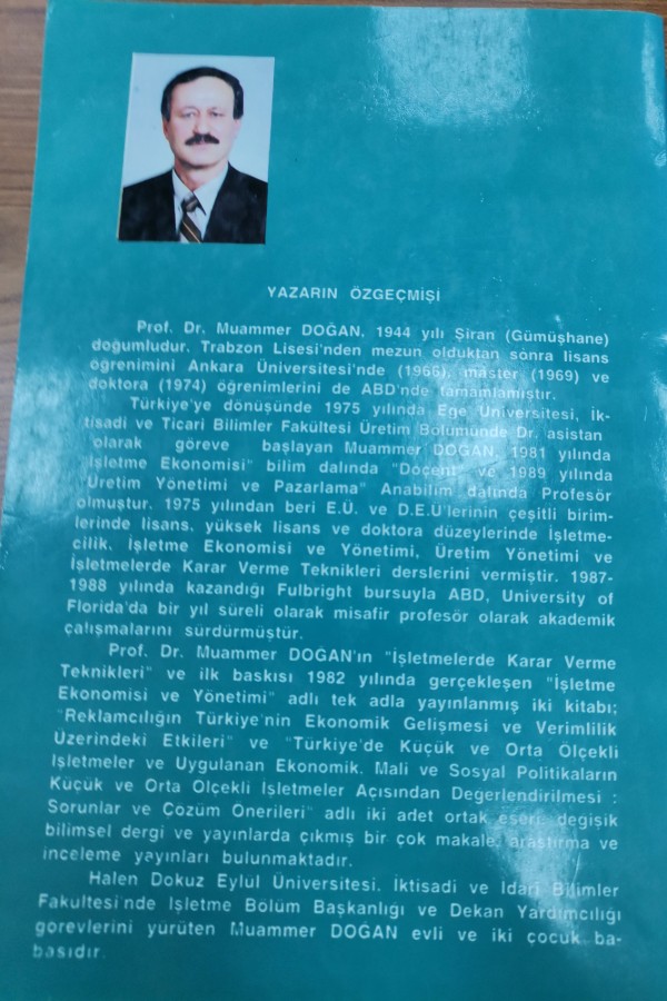 işletme ekonomisi ve yönetimi