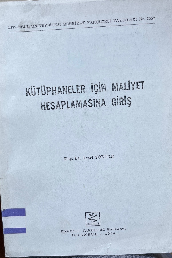 Kütüphaneler için maliyet hesaplamasına giriş