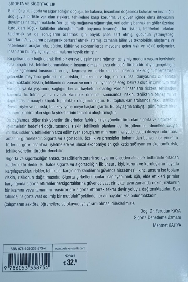 Sigorta ve sigortacılık