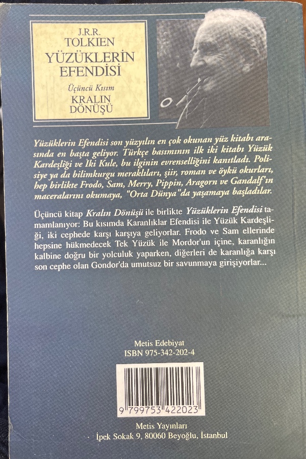 Yüzüklerin Efendisi 3. Kısım Kralın Dönüşü