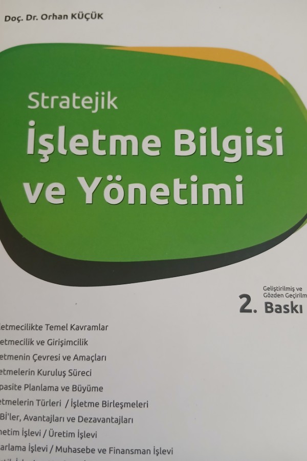 Stratejik işletme bilgisi ve yönetimi