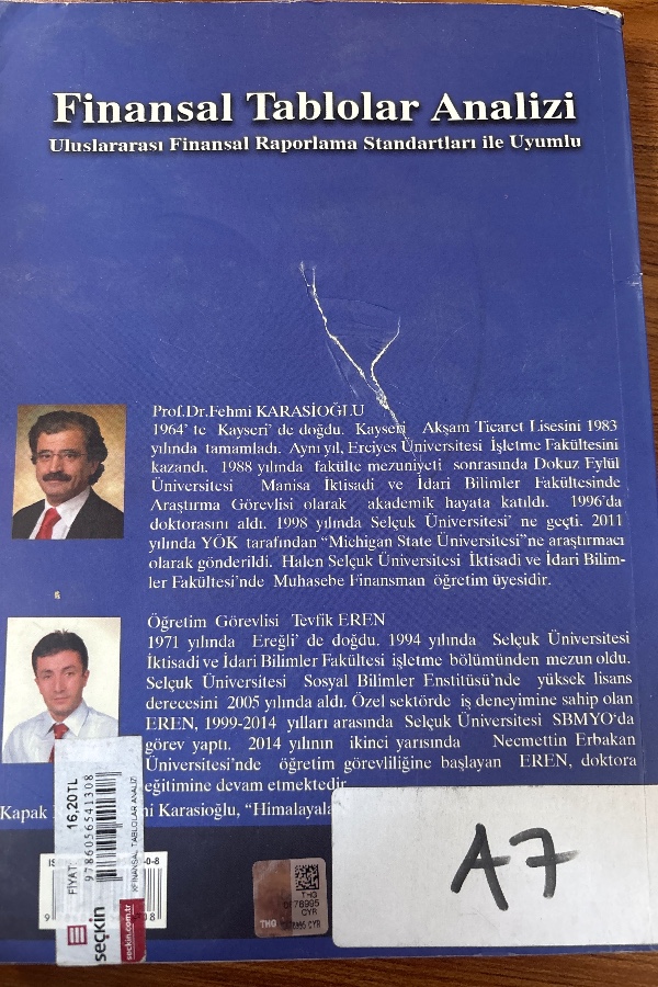 Finansal Tablolar Analizi