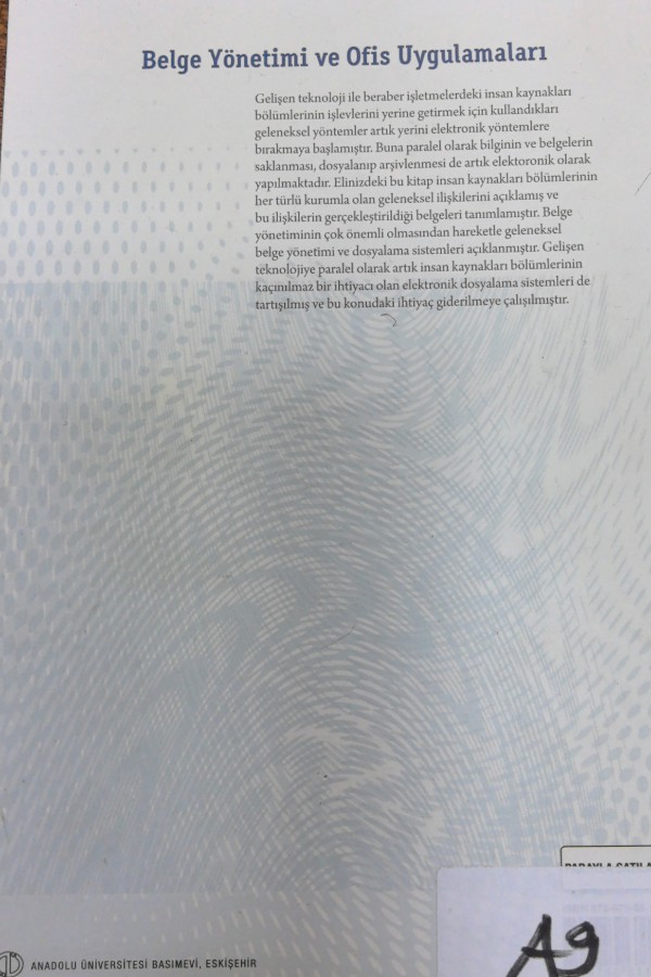 Belge yönetimi ve ofis uygulamaları