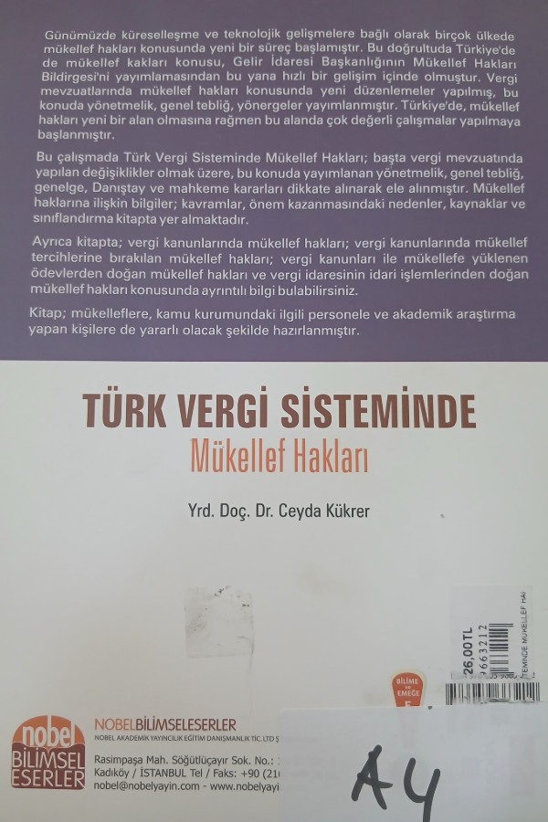Türk vergi sisteminde mükellef haklar