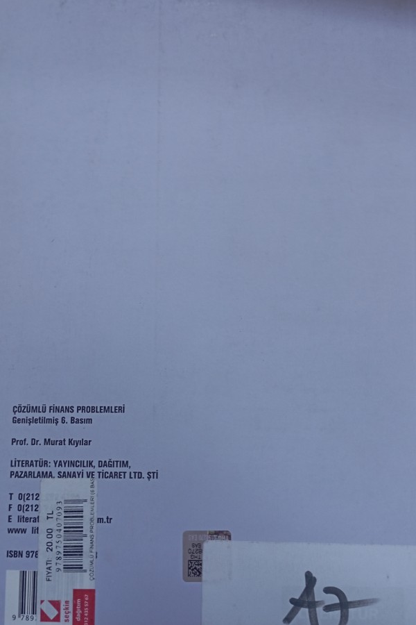 Çözümlü finans problemleri