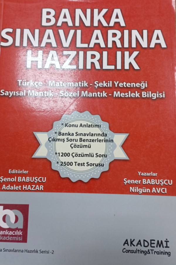 Banka sınavlarına hazırlık