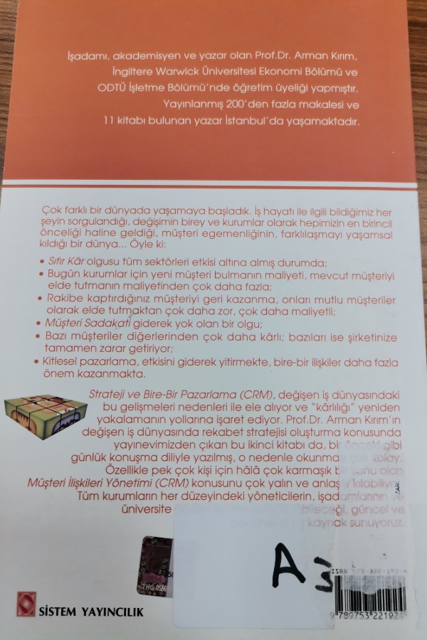 Strateji ve bire bir pazarlama crm