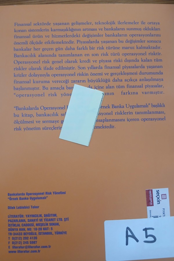 Bankalarda operasyonel risk yönetimi