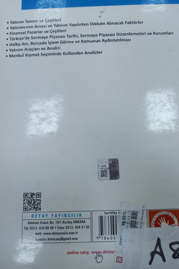 Sermaye piyasası yatırım araçları ve analizi