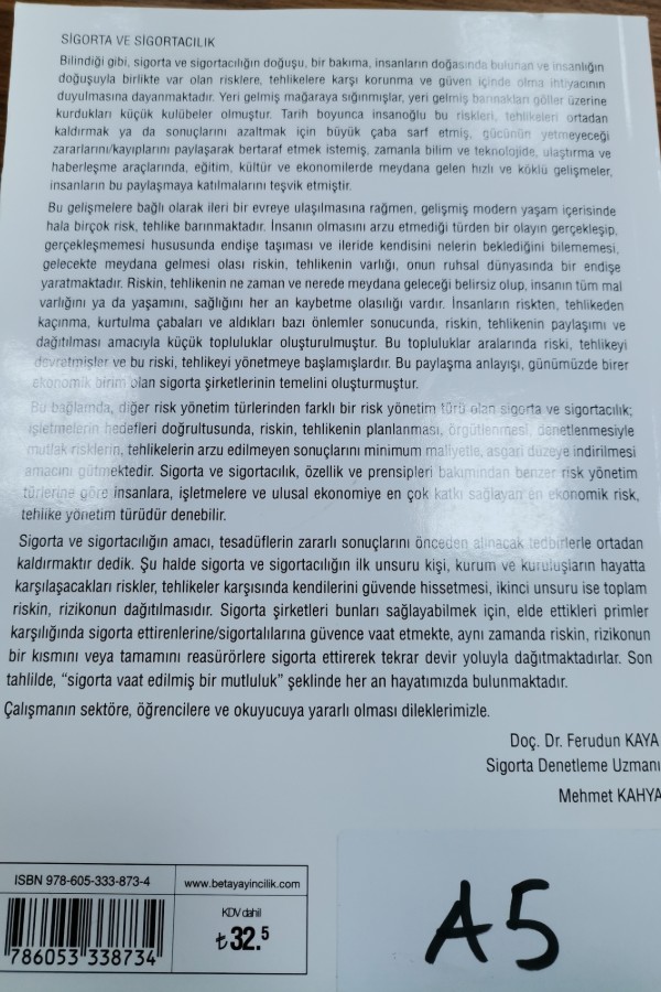 Sigorta ve sigortacılık