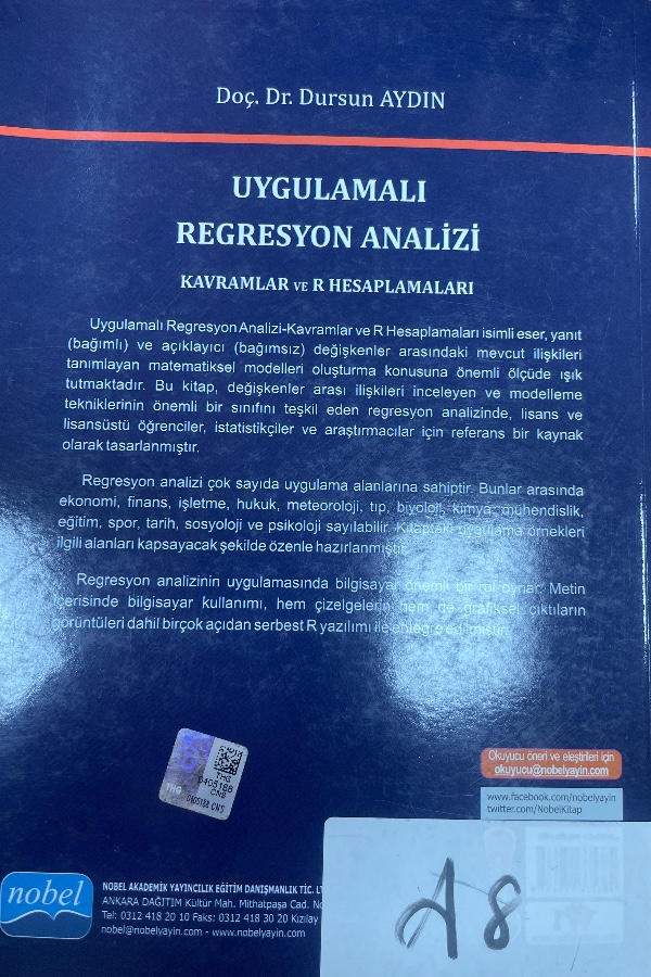 Uygulamalı Regresyon Analizi