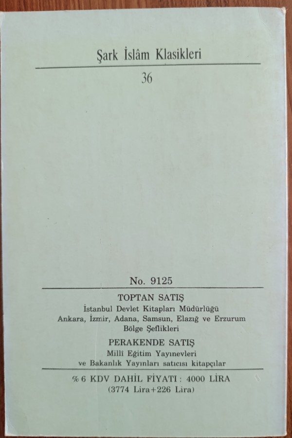 Şark İslam Klasikleri Mantık Al-Tayr 2