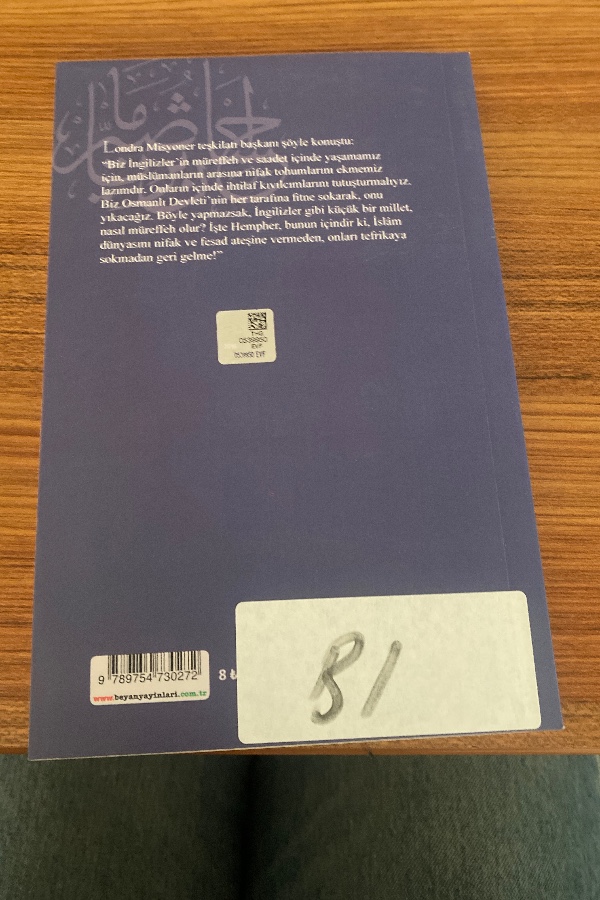 sömürü ajanı ingiliz misyonerleri