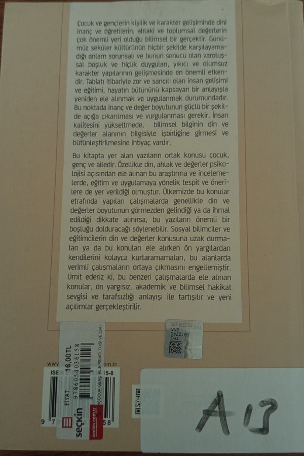 Çocuk, genç,aile psikolojisi ve din