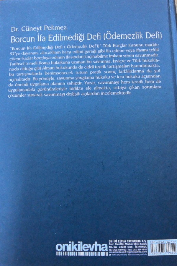 Borcun ifa edilmediği defi