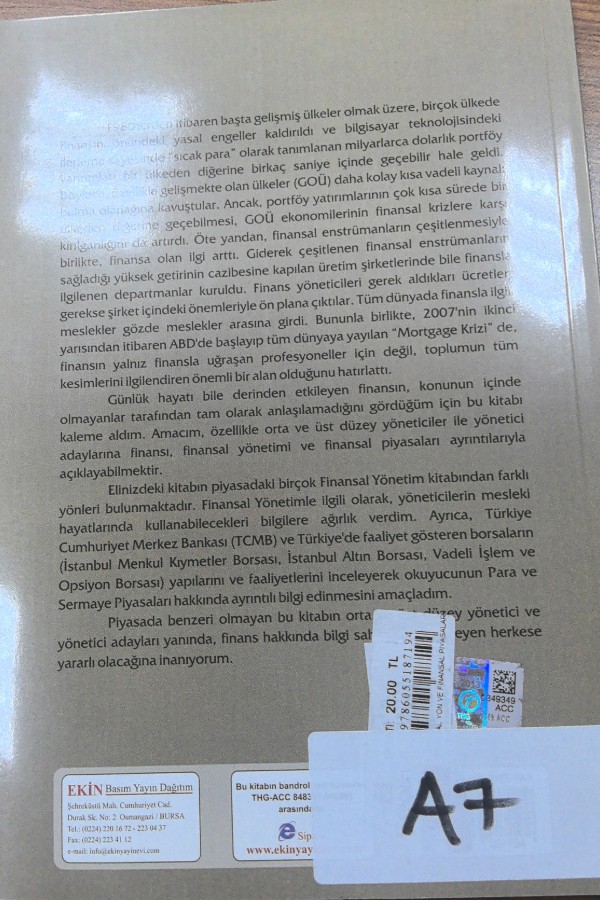 Finansal Yönetim ve Finansal Piyasalar